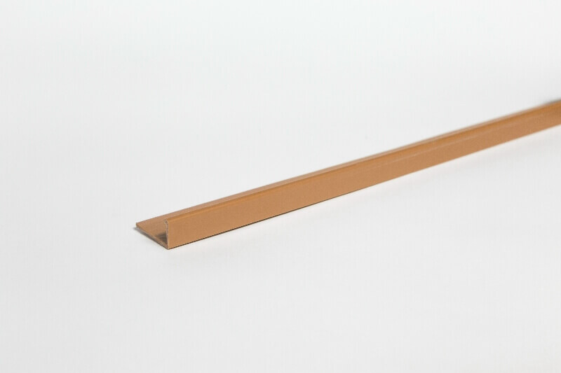 PVC élvédő L Cezar 8 mm (107) karamell 2,5M