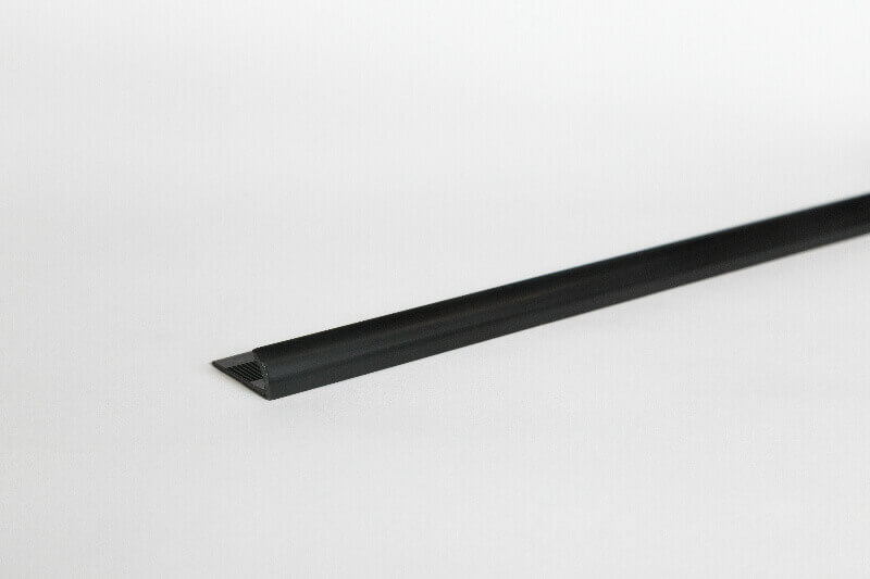 PVC élvédő Cezar 8 mm (113) fekete 2,5M