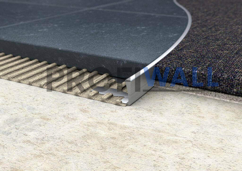 ALU L 8mm hajlítható profil natúr 2,5M ProfiWall