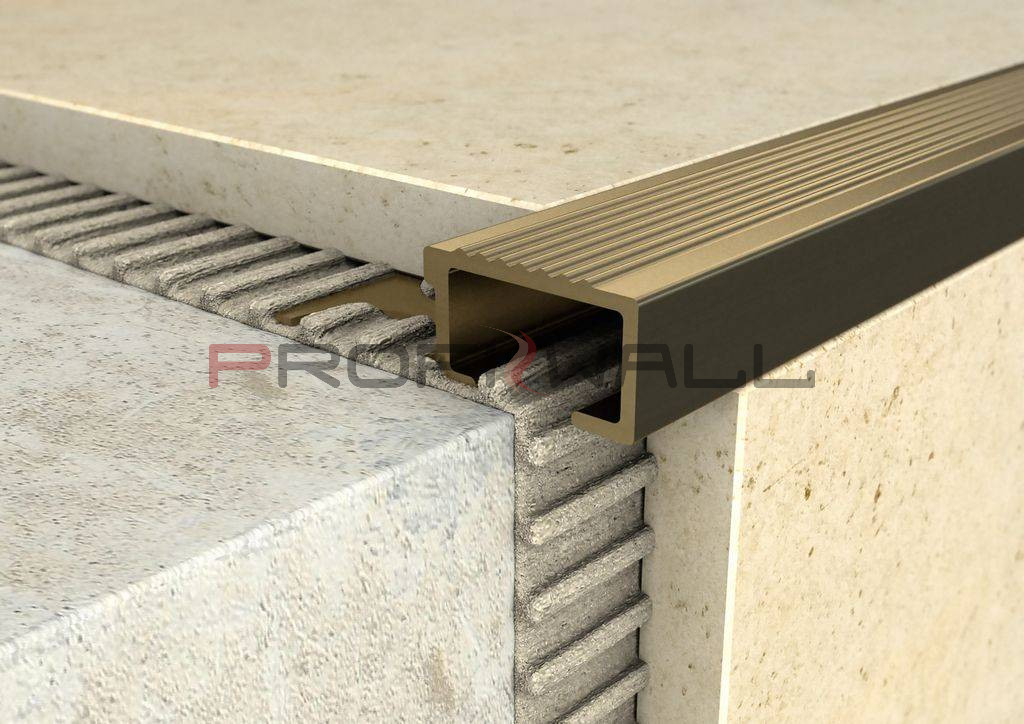 ALU lépcső 10mm profil elox bronz 2,5M ProfiWall