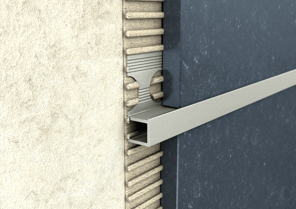 ALU univerzális négyzet profil 10mm natur 2,5 m ProfiWall