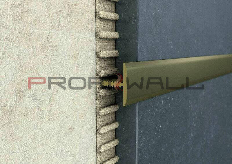 ALU T 25mm profil elox titán 2,5M ProfiWall