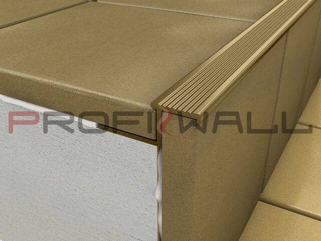 ALU Z lépcső profil elox bronz 2,5M ProfiWall