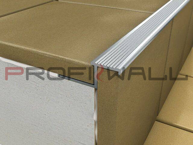 ALU Z lépcső profil elox ezüst 2,5M ProfiWall